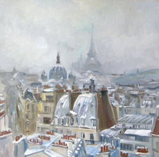 Anna Filimonova Paris sous neige