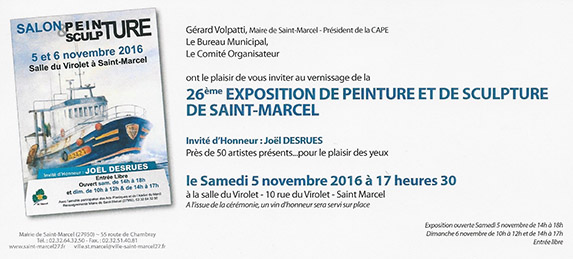 26ème exposition de peinture et e sculpture de Saint-Marcel