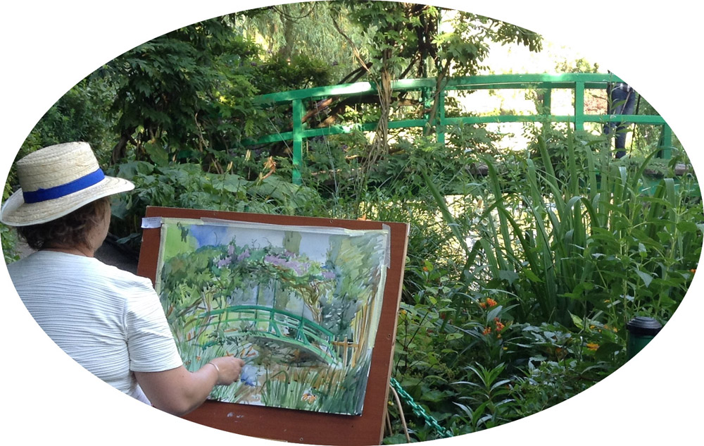 Anna Filimonova dans les Jardins de Claude Monet